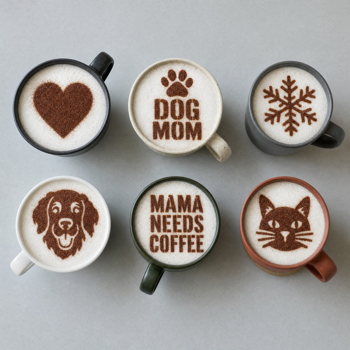 SipSnap Coffee Printer + 12 Stencil Set