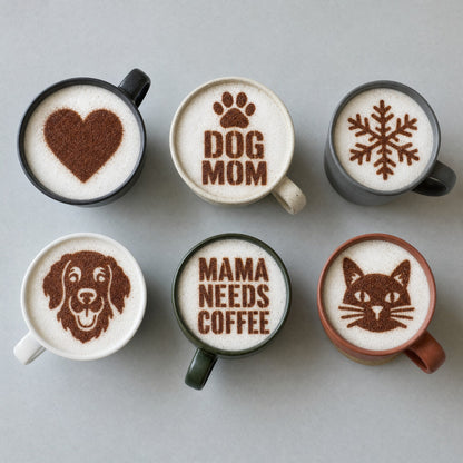 SipSnap Coffee Printer + 12 Stencil Set